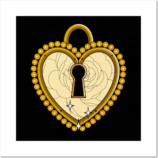 Heart Padlock Posters and Art